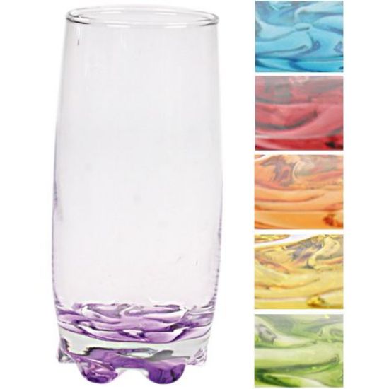 Bild von Glas Coral Saftglas 0,2l 6Farb. sort.