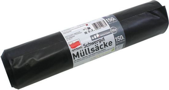 Bild von Müllsäcke 150L 80x120cm 10er schwarz
