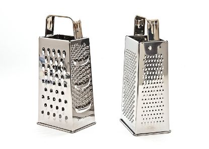 Bild von Vierkantreibe / Rohkostreibe, EDELSTAHL, ca. 23 cm