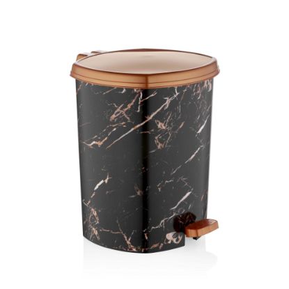 Bild von Mülleimer mit Muster und Pedalantrieb 3  set (20 Lt-11 Lt- 6 Lt ) D044-X129