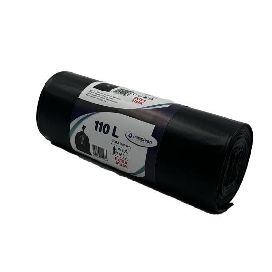Bild von Müllsack Maxclean 110 lt Stark (15x10 Rolle/Krt)